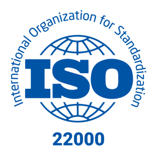 Logo standar ISO 22000 keamanan pangan