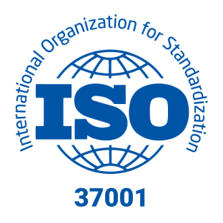 Logo standar ISO 37001 anti penyuapan